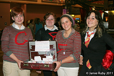 George, Ron, Fred, and Hermione